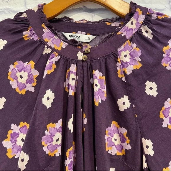 Sonoma women’s goods for life‎ puff sleeve top - Picture 4 of 8